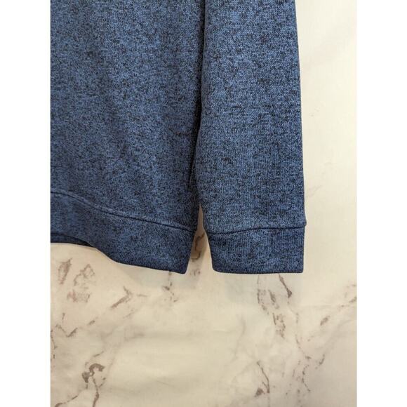 Eddie Bauer Pullover Mens Small Fleece Snap Button Radiator Blue Recycled Jacket - Picture 4 of 13